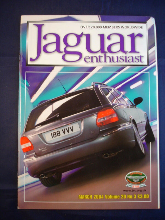 JAGUAR ENTHUSIAST Magazine - March 2004