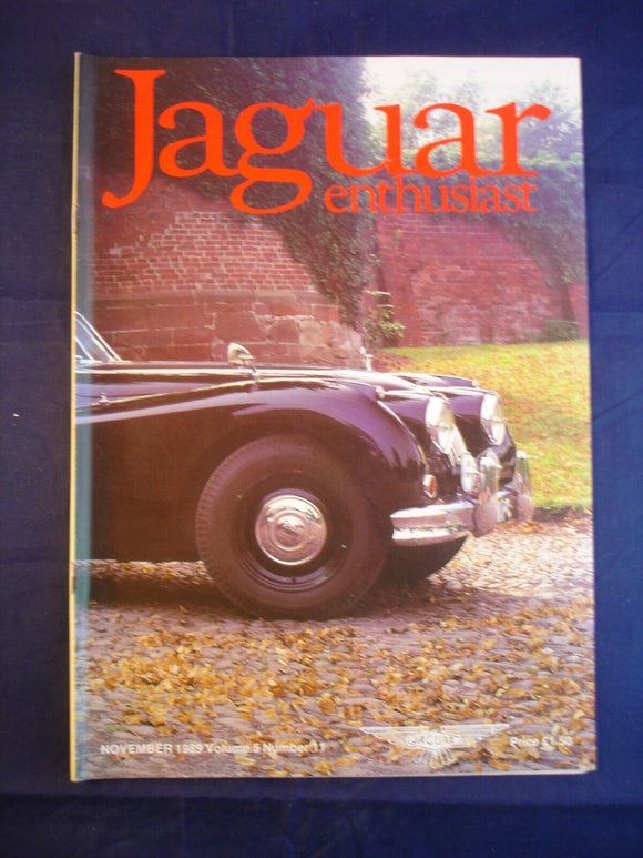 JAGUAR ENTHUSIAST Magazine - November 1989