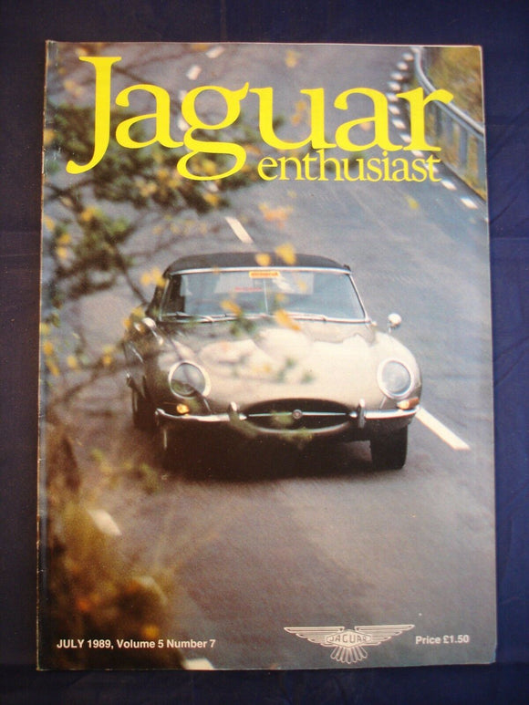 JAGUAR ENTHUSIAST Magazine - July 1989