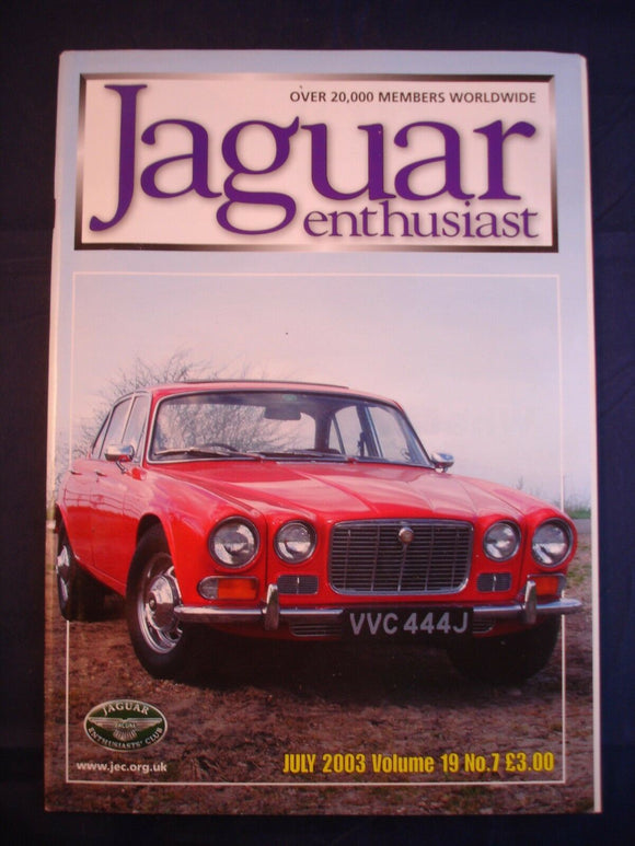 JAGUAR ENTHUSIAST Magazine - July 2003