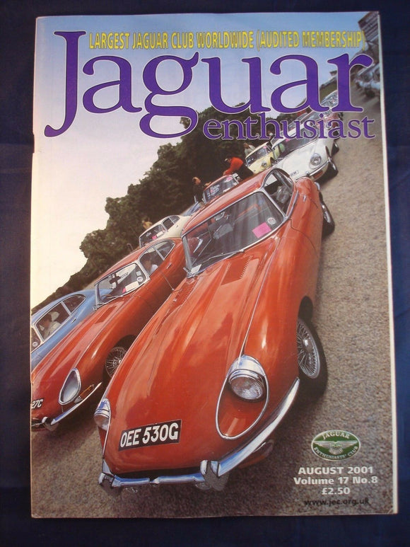 JAGUAR ENTHUSIAST Magazine - August 2001
