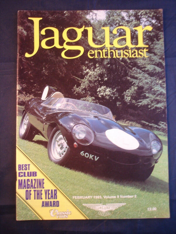 JAGUAR ENTHUSIAST Magazine - February 1993