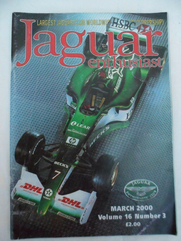 JAGUAR ENTHUSIAST Magazine - March 2000 - Racing an XJS