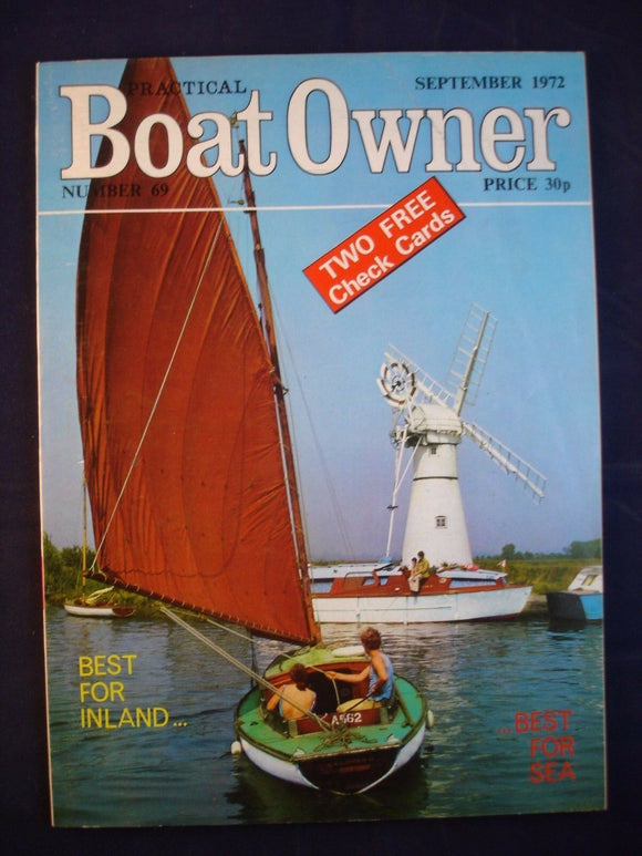 Vintage Practical boat Owner - September 1972 - Birthday gift for the sailor