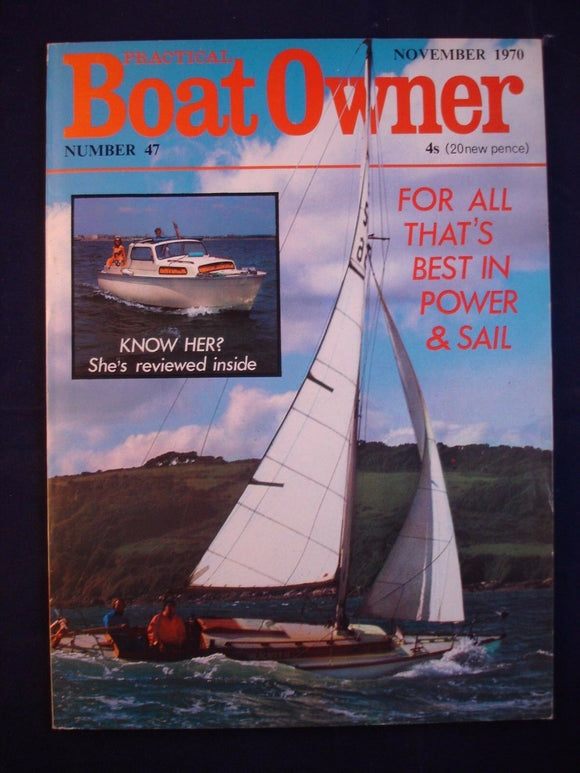Vintage Practical boat Owner - November 1970 - Birthday gift for the sailor