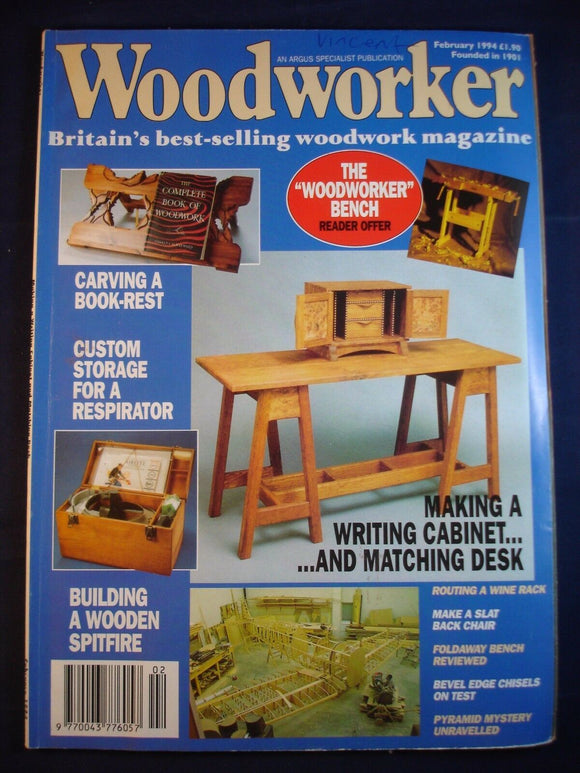 Woodworker magazine - February 1994 -