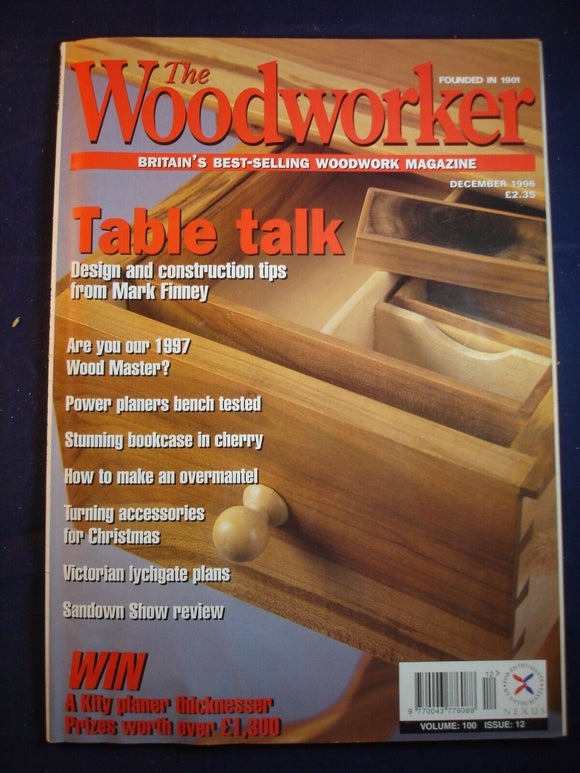 Woodworker magazine - December 1996 -