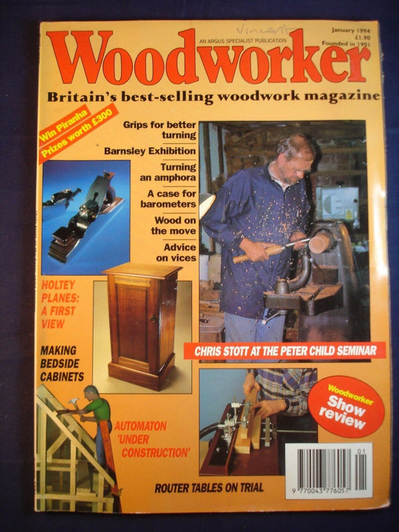 Woodworker magazine - January 1994 -