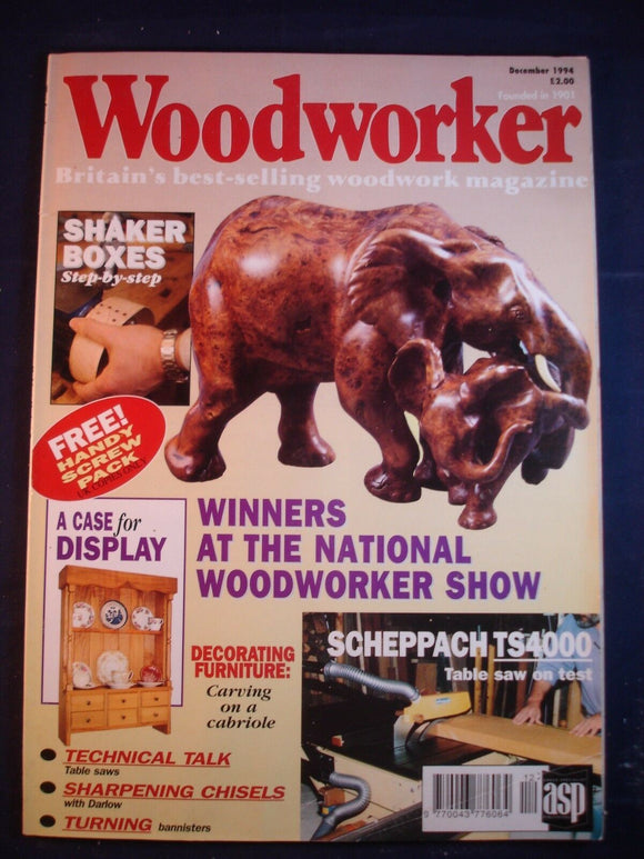 Woodworker magazine - December 1994 -