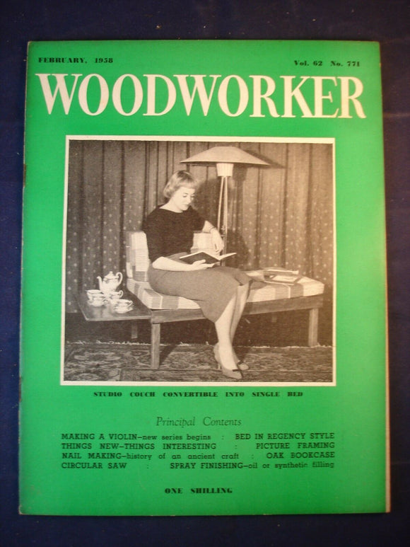 Woodworker magazine - February 1958 -