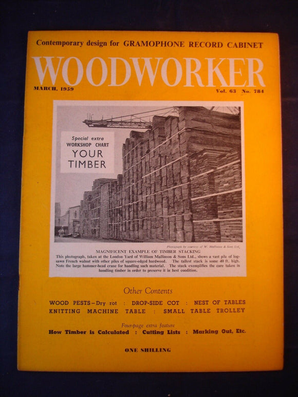 Woodworker magazine - March 1959 -