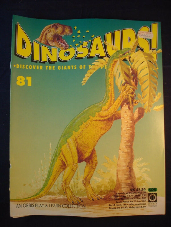 DINOSAURS MAGAZINE - ORBIS  - Play and Learn - Issue 81 - Anchisaurus