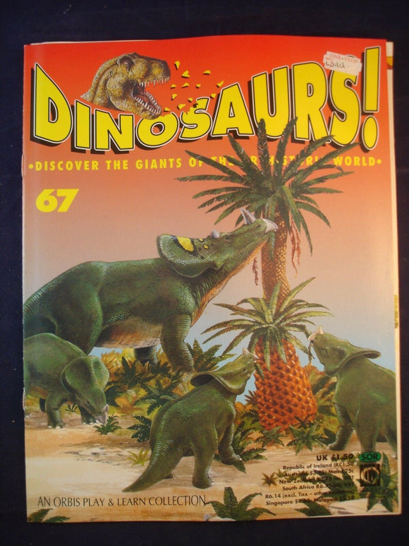 DINOSAURS MAGAZINE - ORBIS  - Play and Learn - Issue 67 - Brachyceratops