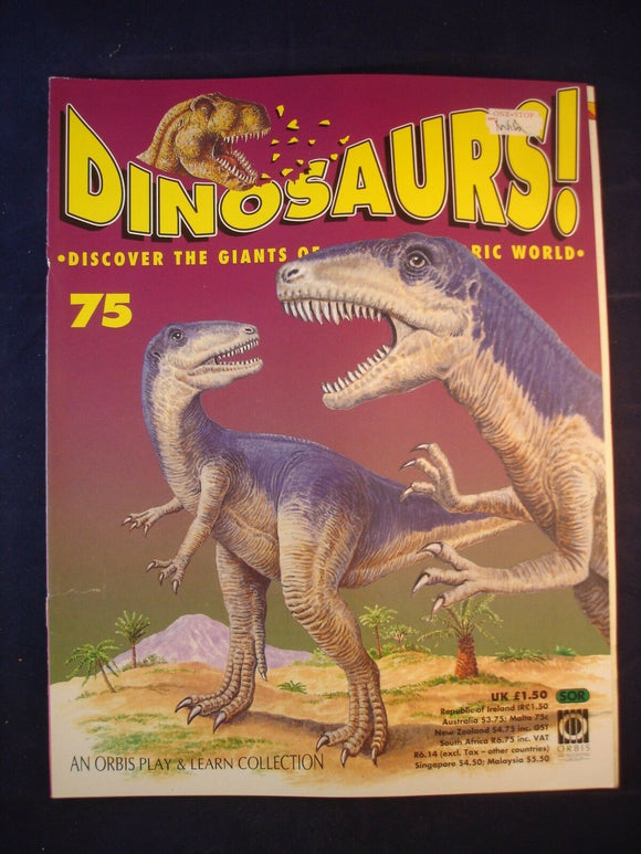 DINOSAURS MAGAZINE - ORBIS  - Play and Learn - Issue 75 - Piatnitzkysaurus