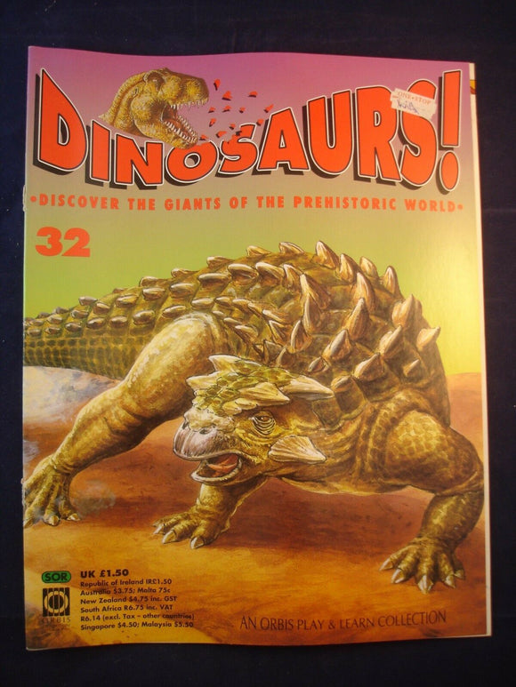DINOSAURS MAGAZINE - ORBIS  - Play and Learn - Issue 32 - Pinacosaurus