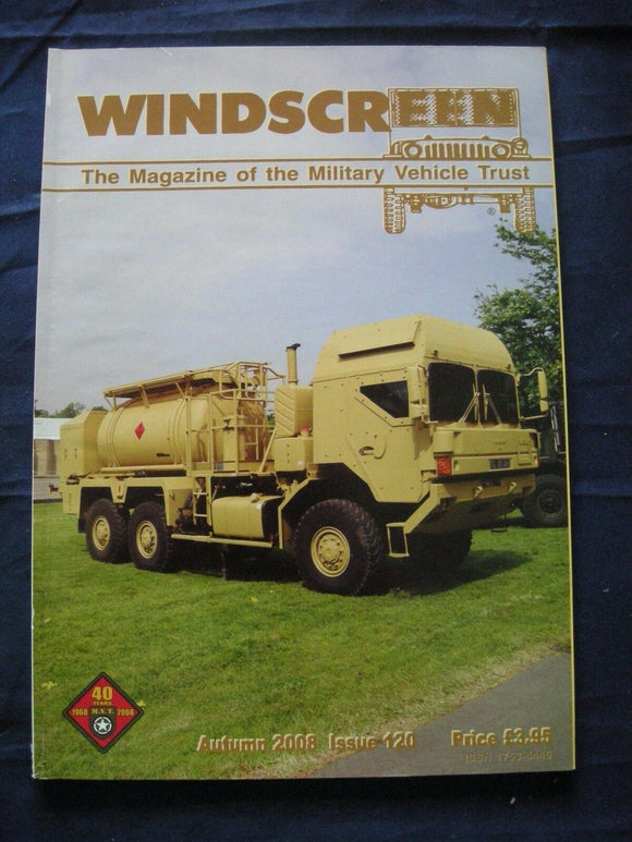 MILITARY VEHICLE TRUST - WINDSCREEN #120 - Autumn 2008 - Military Land Rovers