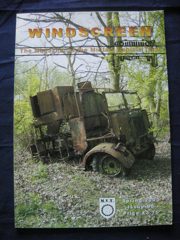 MILITARY VEHICLE TRUST - WINDSCREEN #98 - Spring 2003 - P51