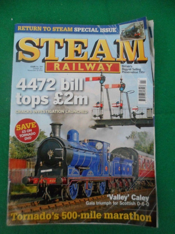 Steam Railway Magazine - issue 394 - Contents shown in photos