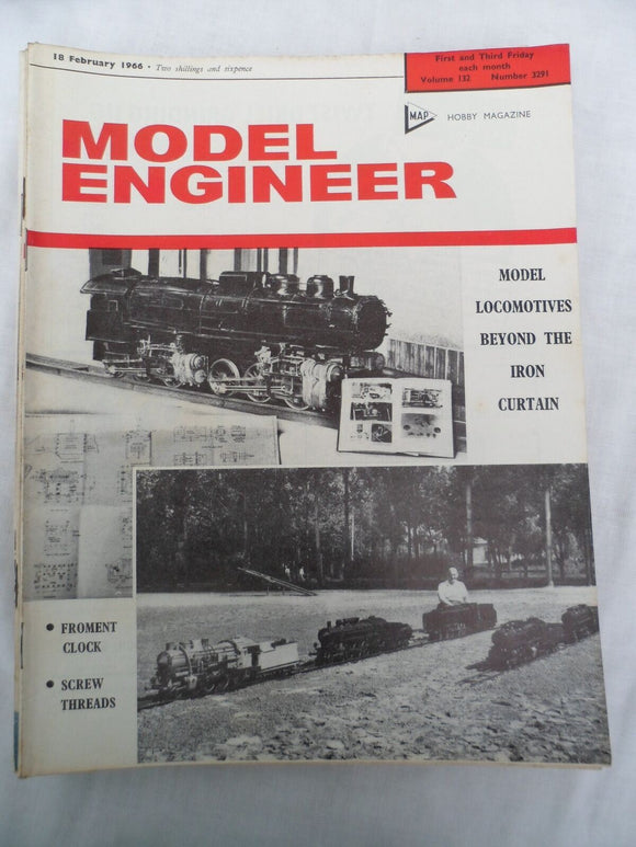 Model Engineer - Issue 3291 - 18 February 1966 - Contents shown in photos