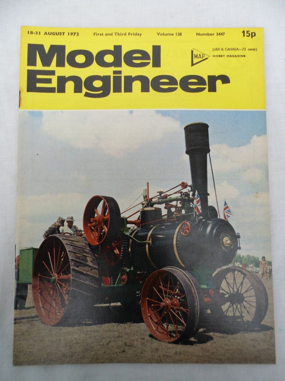Model Engineer - Issue 3447 - 18 August 1972 - Contents shown in photos