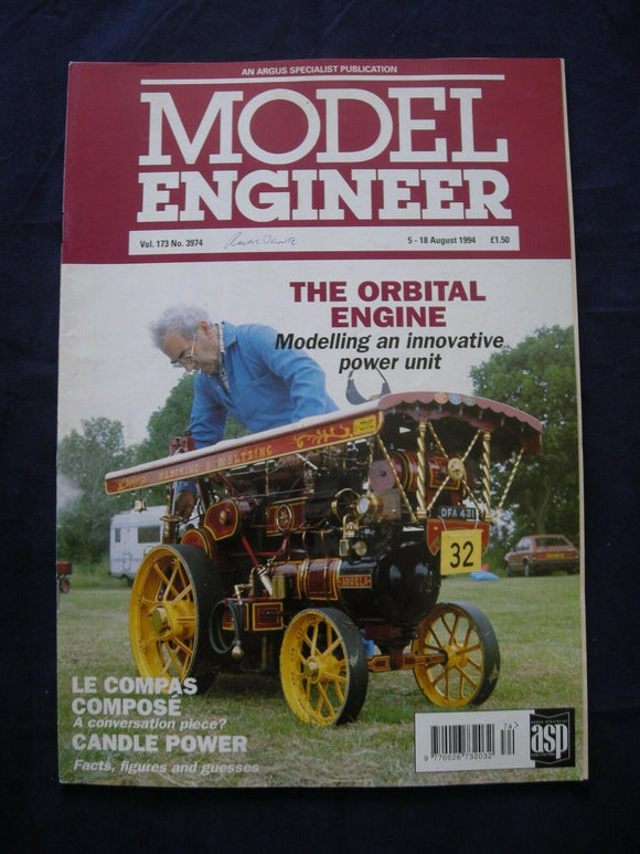 Model Engineer - Vol 173 No 3974 - 5 August 1994 - Contents page photo