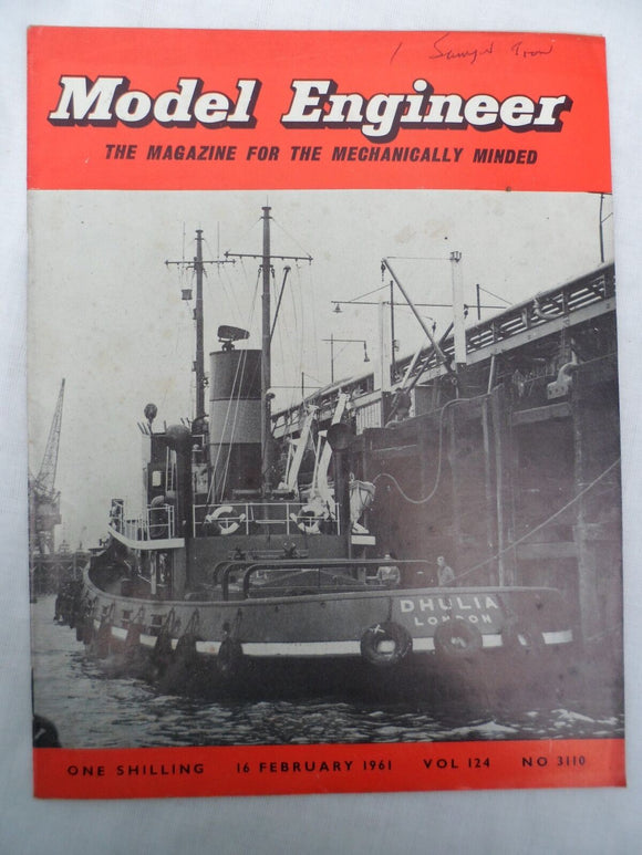 Model Engineer - Issue 3110 - 16 February 1961 - Contents shown in photos
