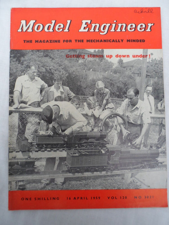Model Engineer - Issue 3021 - 16 April 1959 - Contents shown in photos