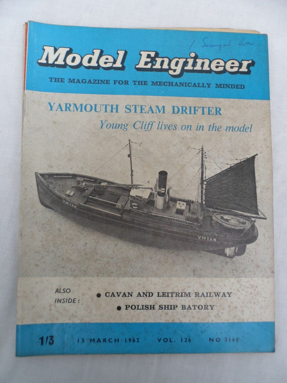 Model Engineer - Issue 3166 - 15 March 1962 - Contents shown in photos