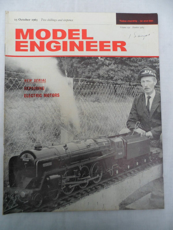 Model Engineer - Issue 3283 - 15 October 1965  - Contents shown in photos