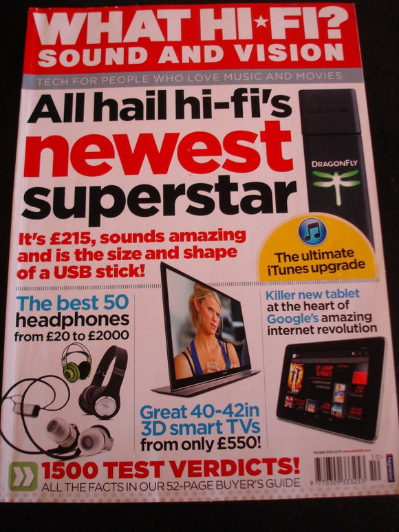 What Hi Fi Sound and vision Oct 2012 Dragonfly, great 40/42in TV