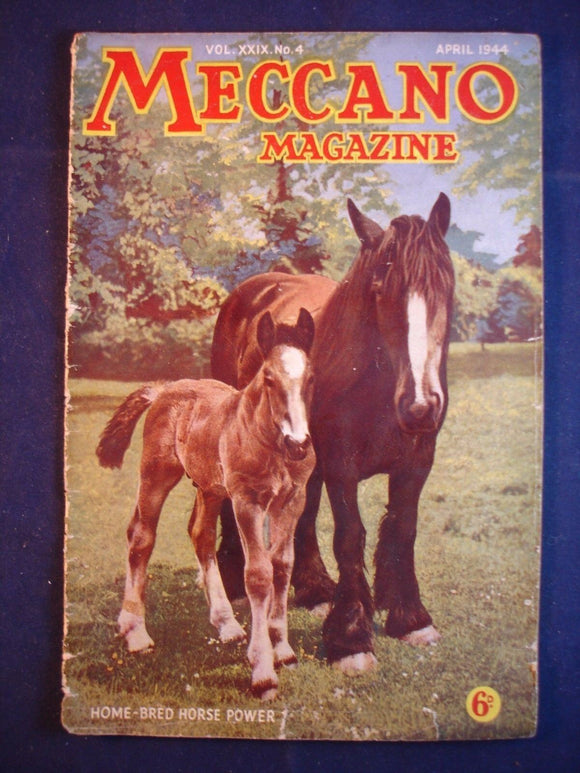 Vintage -  Meccano  Magazine - April 1944 -
