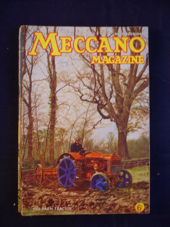 Vintage -  Meccano  Magazine- November 1943 -