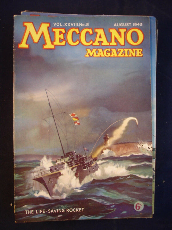 Vintage -  Meccano  Magazine- August 1943 -