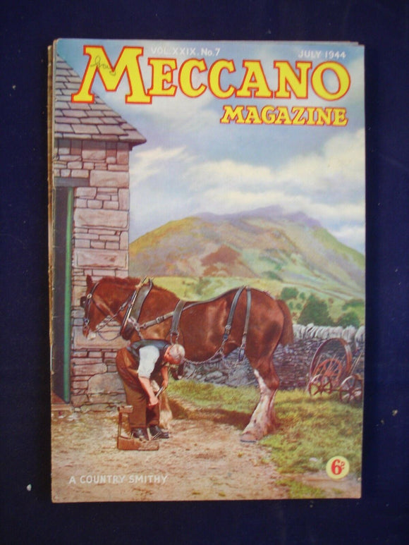 Vintage -  Meccano  Magazine- July 1944 -