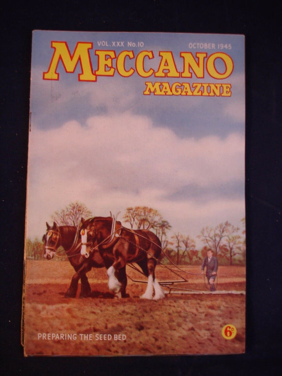 Vintage -  Meccano  Magazine - October 1945 -