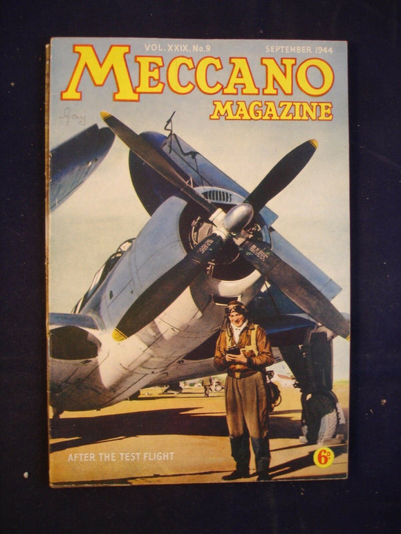 Vintage -  Meccano  Magazine - September 1944 -