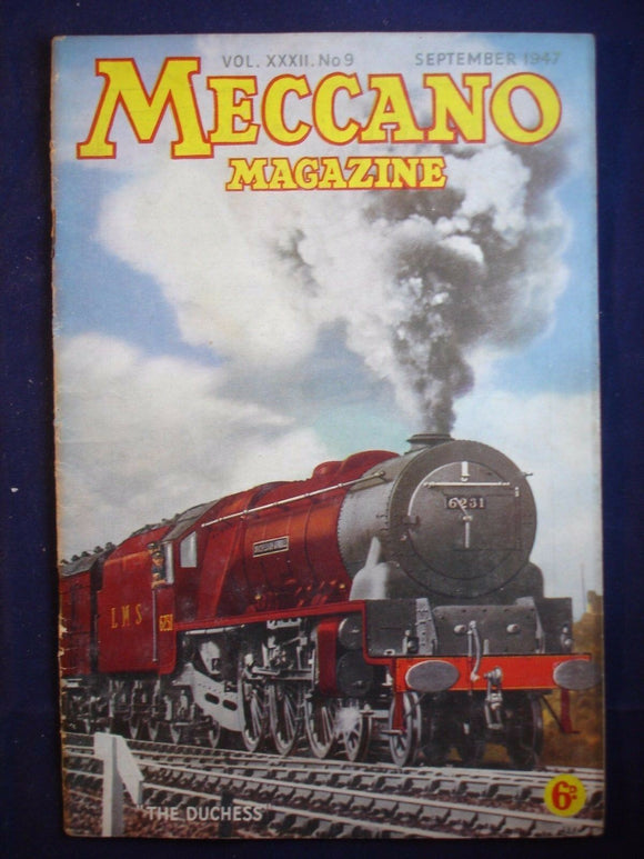 Vintage -  Meccano  Magazine - September 1947