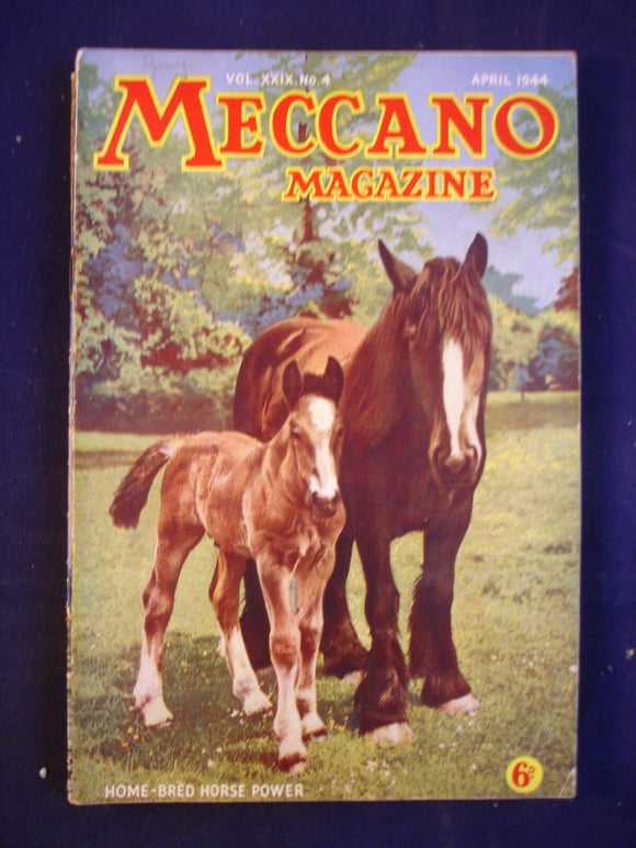 Vintage -  Meccano  Magazine- April 1944 -