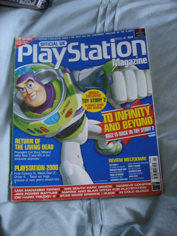 Official UK Playstation magazine with disc  issue # 54 - Toy Story 2