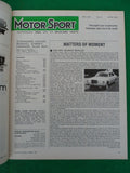 Motorsport Magazine - April 1982 - Contents shown in Photographs