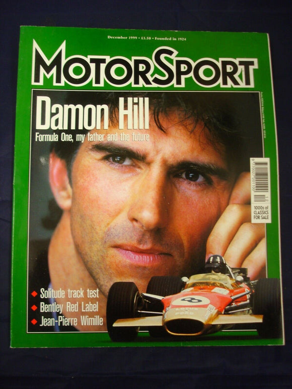 Motorsport Magazine - December 1999 - Damon Hill