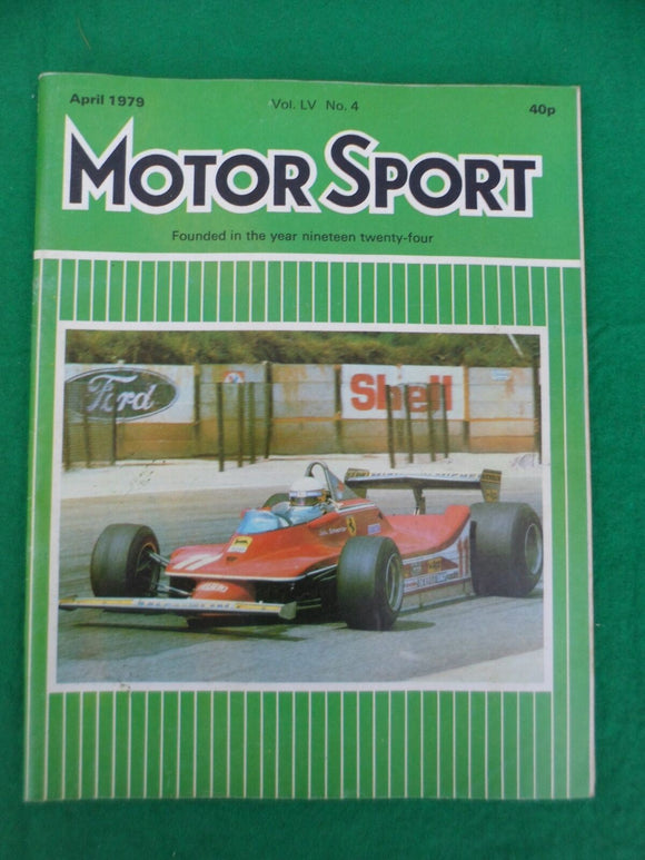 Motorsport Magazine - April 1979 - Contents shown in photographs