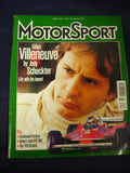 Motorsport Magazine - August 1999 - Villeneuve by Jody Sheckter