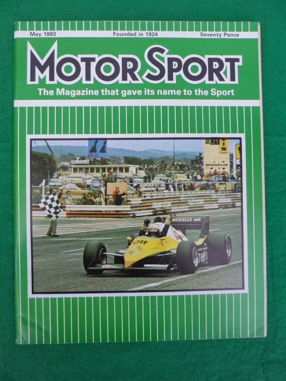 Motorsport Magazine - May 1983 - Contents shown in Photographs