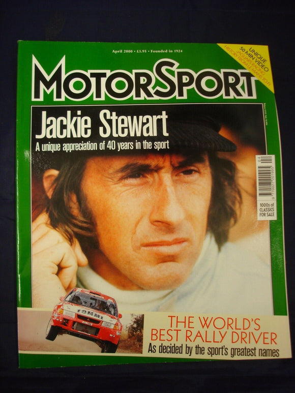 Motorsport Magazine - April 2000 - World's best rally Driver - Jackie Stewart