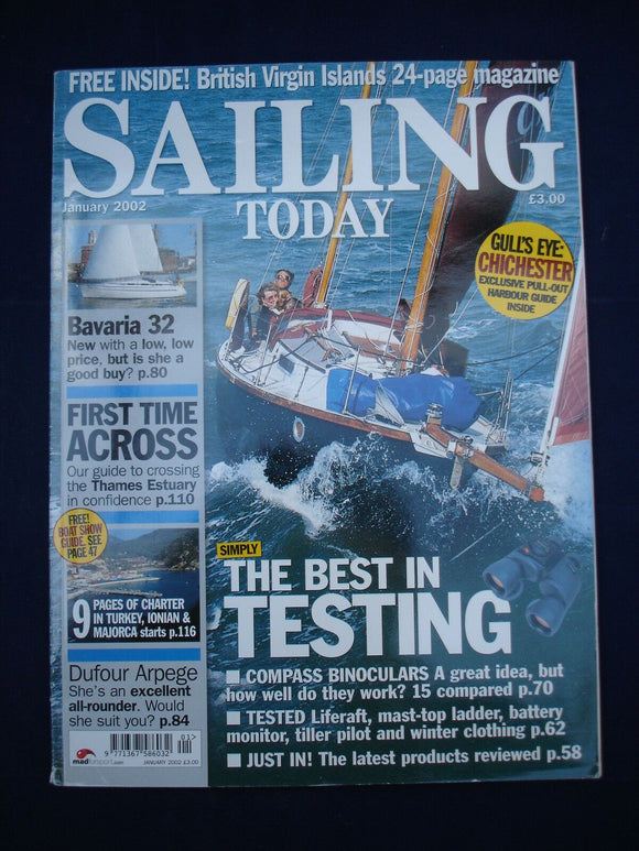 Sailing today - Jan 2002 - Bavaria 32 - Thames Estuary crossing - Arpege