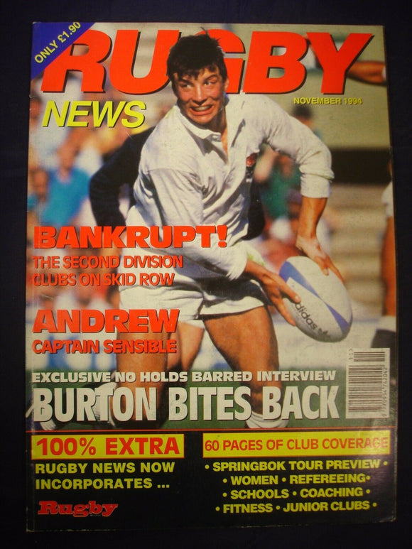 Rugby News magazine  - November 1994