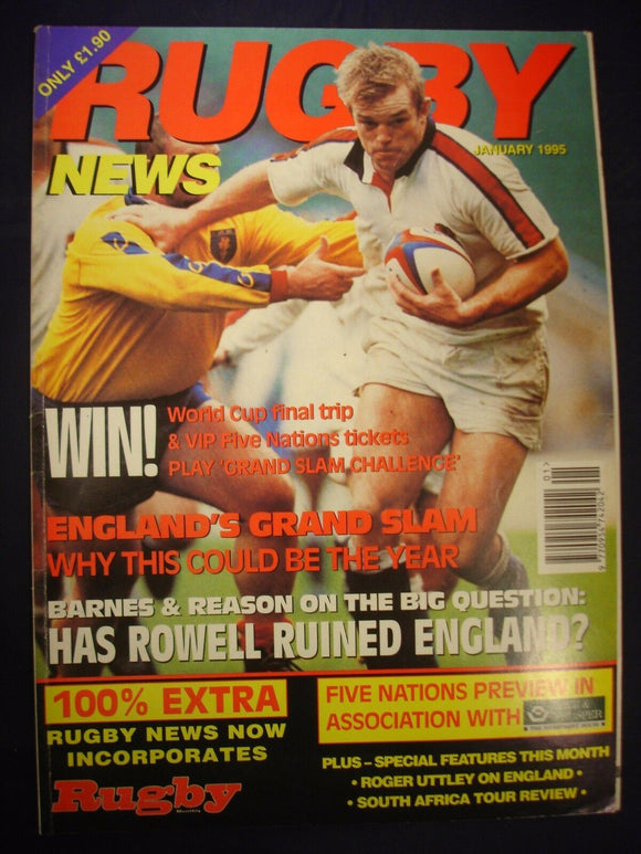 Rugby News magazine  - January 1995