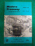 Modern Tramway Magazine -February 1962 - Contents shown in photographs