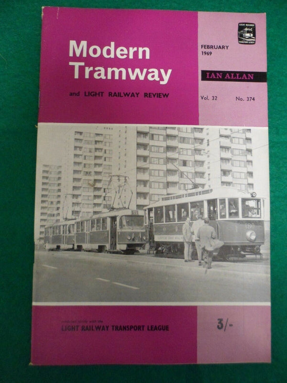 Modern Tramway Magazine - February 1969 - Contents shown in photographs